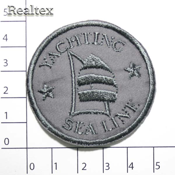 Термоаппликации 52583 "Yacht sea" (5шт) цв.серый