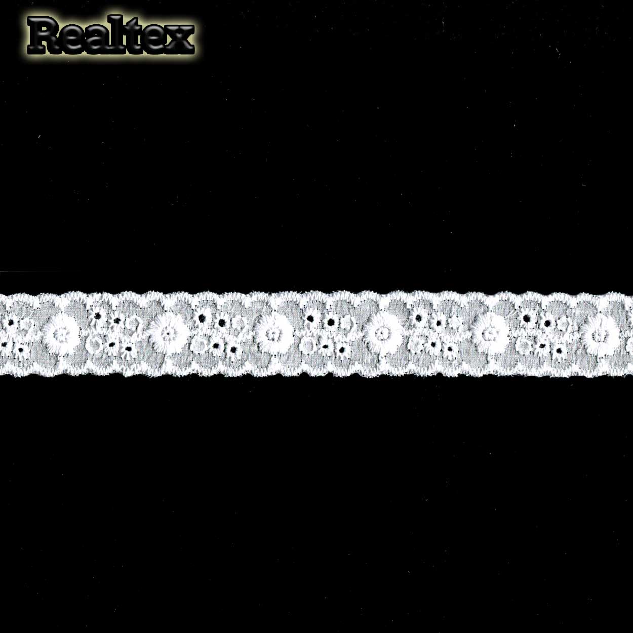 Шитье  17мм TBY 1478 х/б цв.01 белый