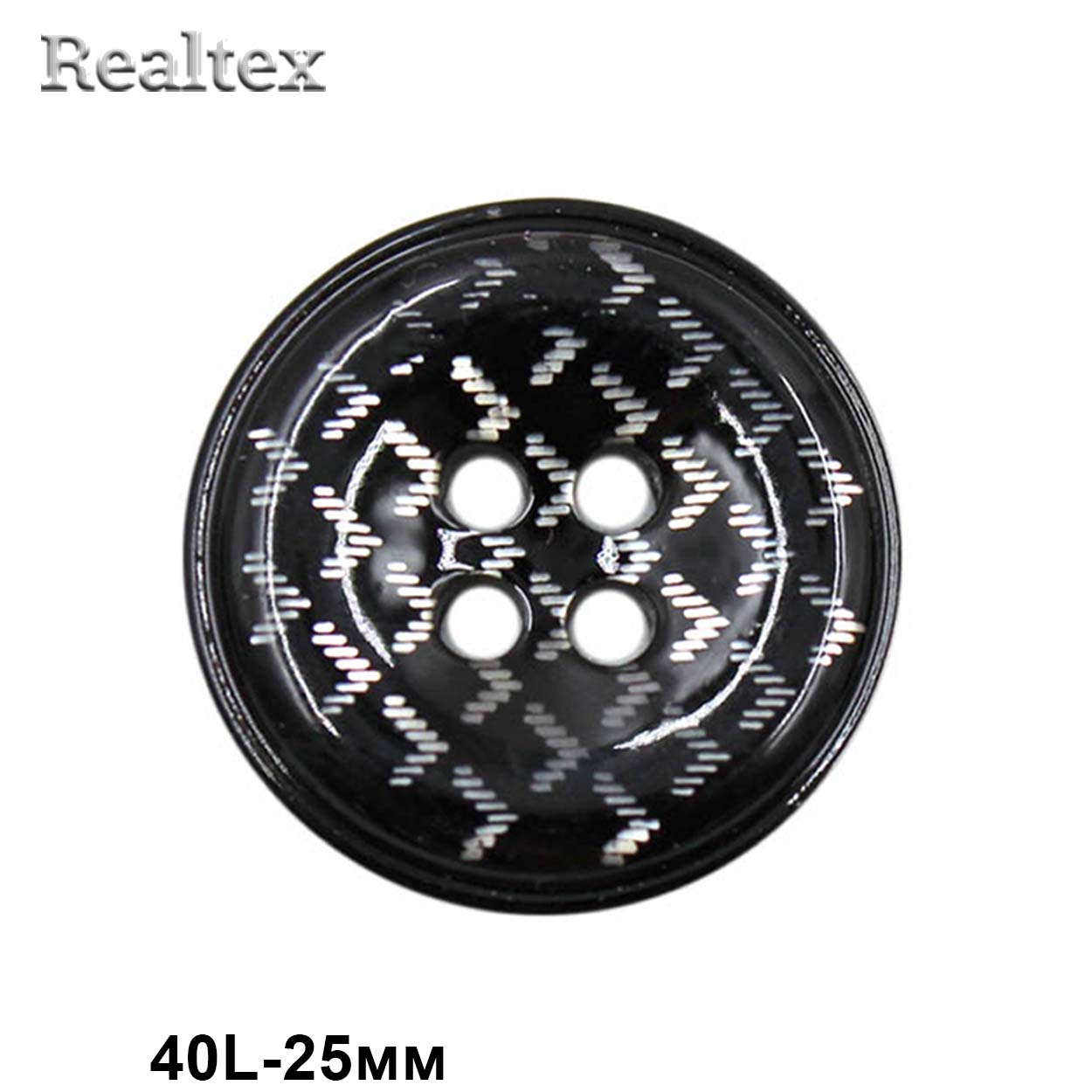 Пуговицы CN A076 40L (36шт) цв.Black