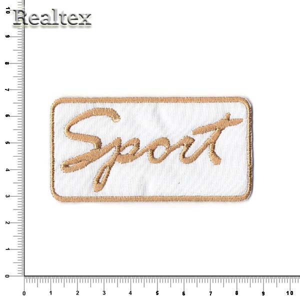 Термоаппликации 100 "Sport" цв.белый