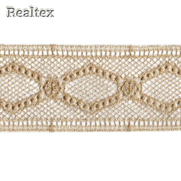 Кружево  55мм MT 55-1113st цв.золото 