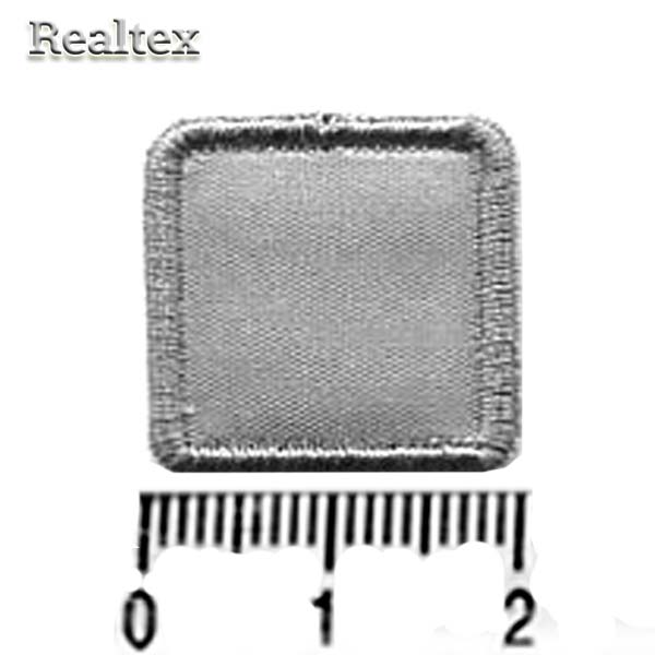 Термоаппликации 009 "Квадрат малый" цв.серый 