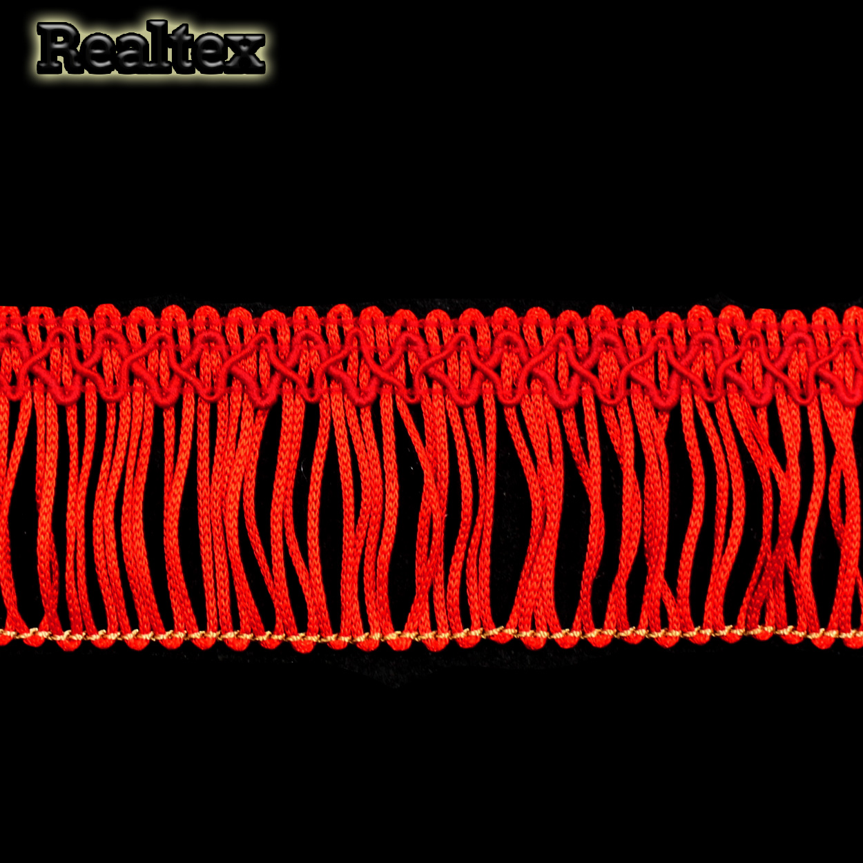 Бахрома 35мм A-08 "Gamma" (16м) цв.270 красный