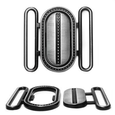 Пряжка металлическая НР 15658 30мм цв.черненое серебро