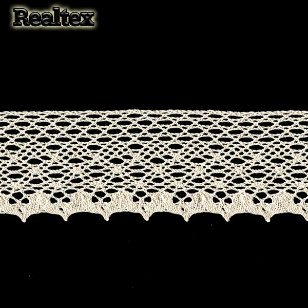 Кружево вязаное  55мм 55.01.180 цв.03 суровый