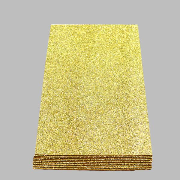 Фоамиран глиттерный Реалтекс 2мм цв.13 светлое золото