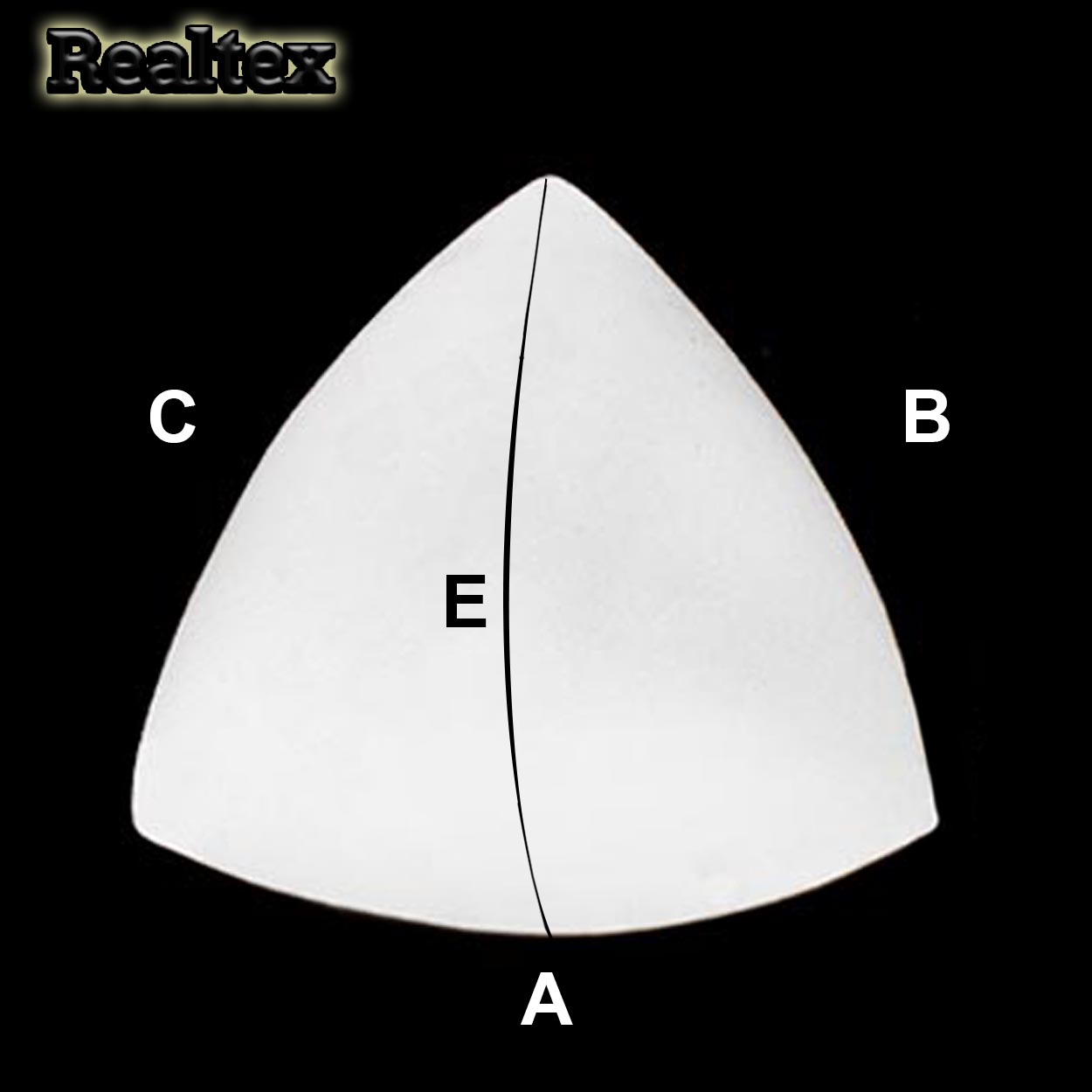 Чашечки Realtex корсетные R212 разм. №16 (10пар) цв.белый