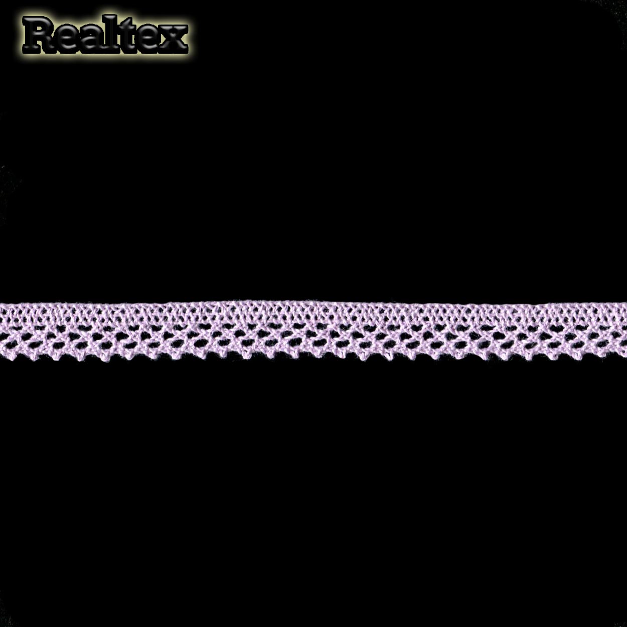 Кружево вязаное  10мм 10.01.129 цв.25 сиренево-лиловый