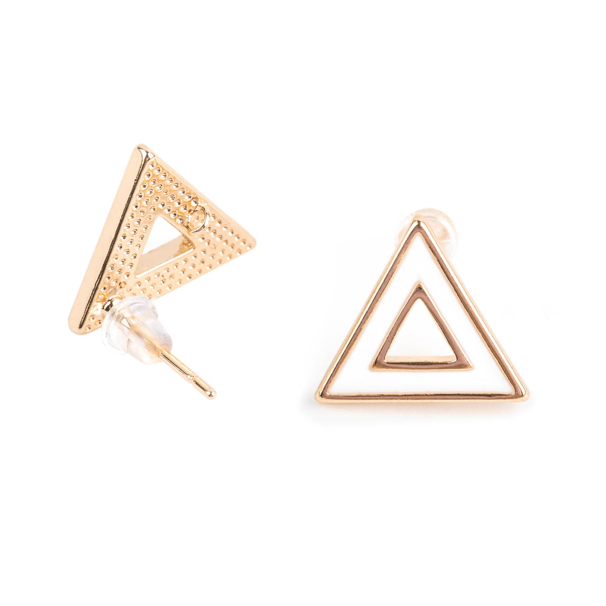 Швензы для серег "Zlatka" FMK-H14 (2шт) цв.03 золото/белый