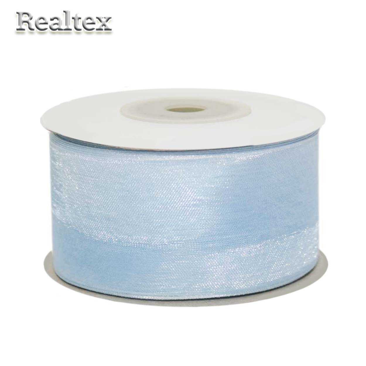 Лента капроновая 40мм Realtex цв.0280 голубой