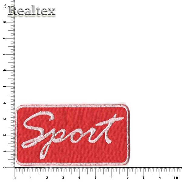 Термоаппликации 100 "Sport" цв.красный