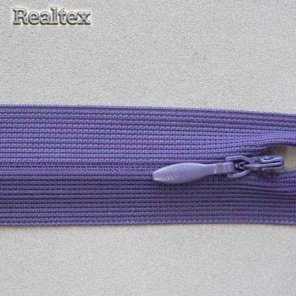  Молния потайная Т.3 50см цв.195 фиолетовый