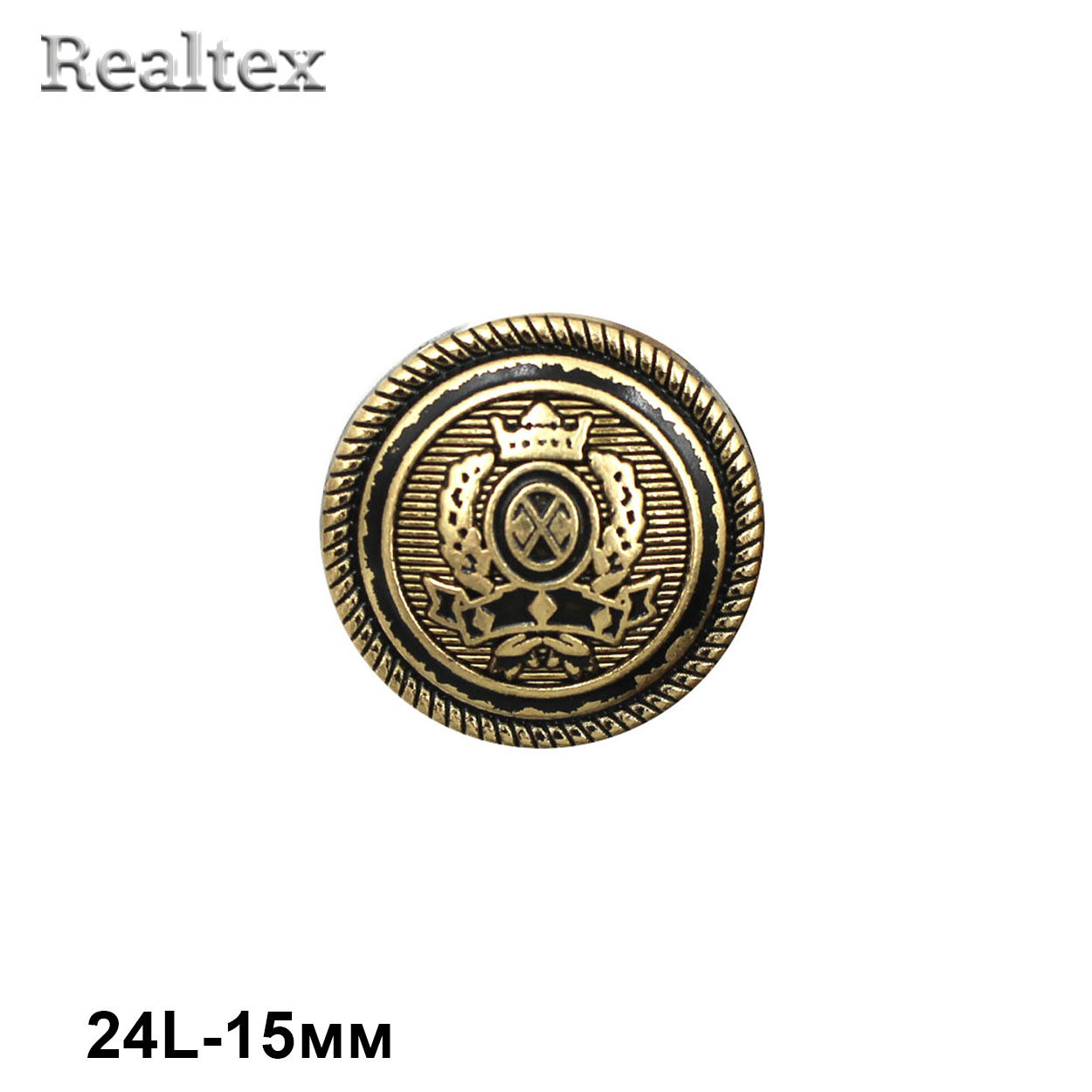 Пуговицы ME 632 24L (36шт) цв.AG