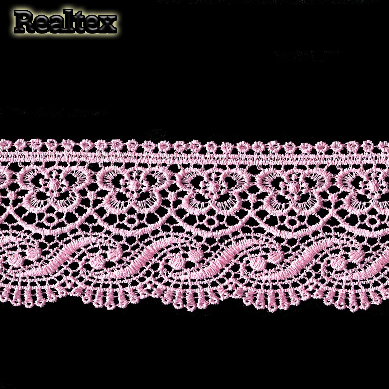 Кружево гипюр  65мм TR 8GB014 цв.17 розовый