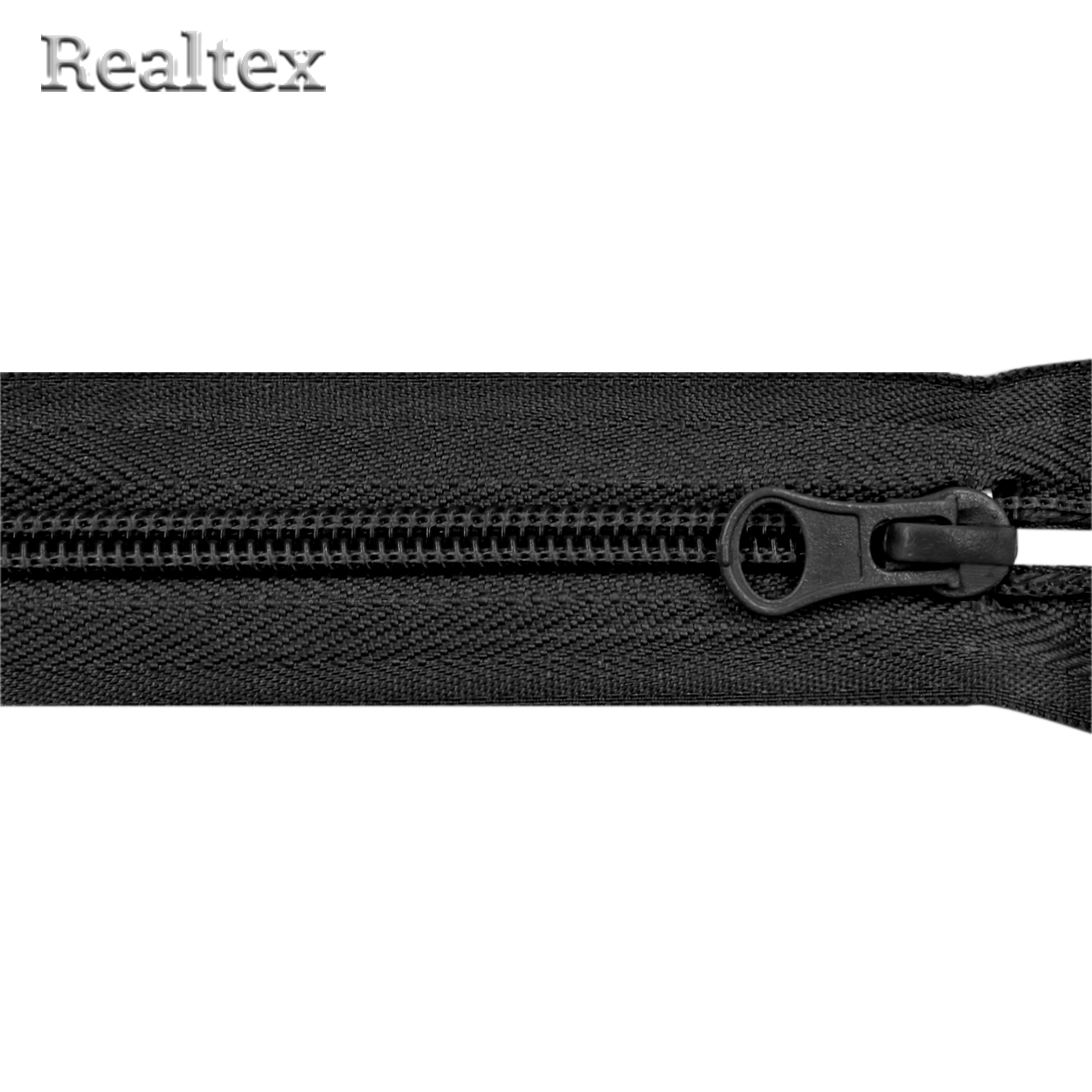 Молния витая Т.5 75см разъемная цв.черный