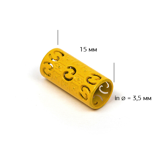 Наконечник металлический TC19 13мм (20шт) цв.желтый  