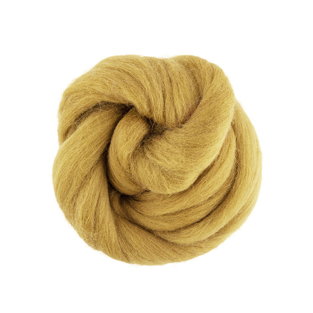 Шерсть для валяния TFS-050 полутонкая (50гр) цв.1260 горчица