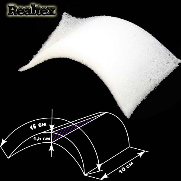 Заготовка подплечник Вт-14 (25пар) цв.белый