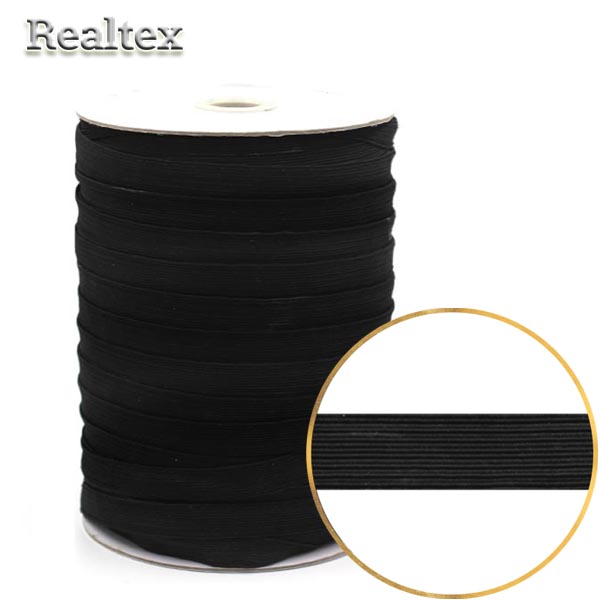 Резинка-вздержка Realtex Тайвань 14мм (91м) цв.черный
