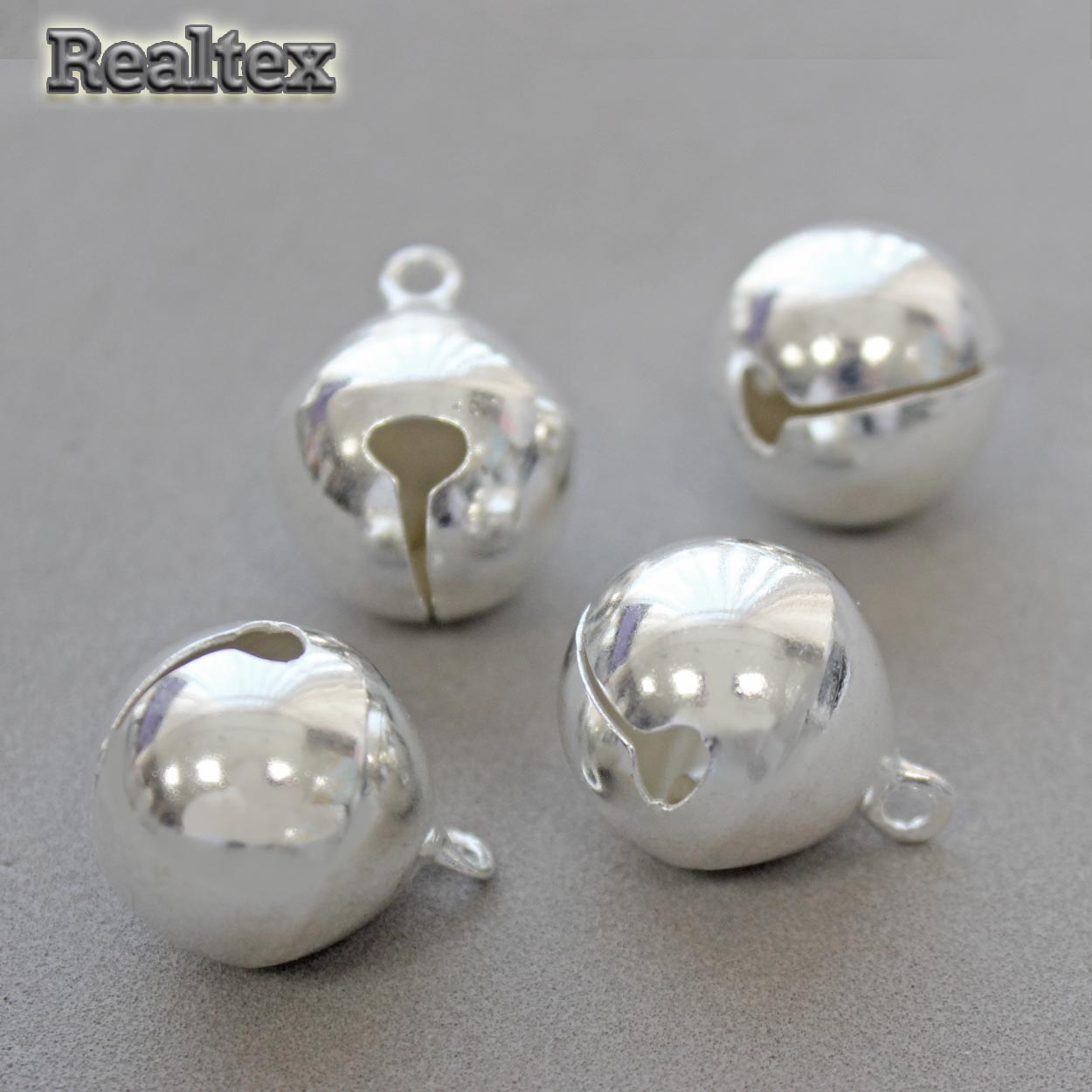 Бубенчики Реалтекс Premium металлические 20мм цв.серебро