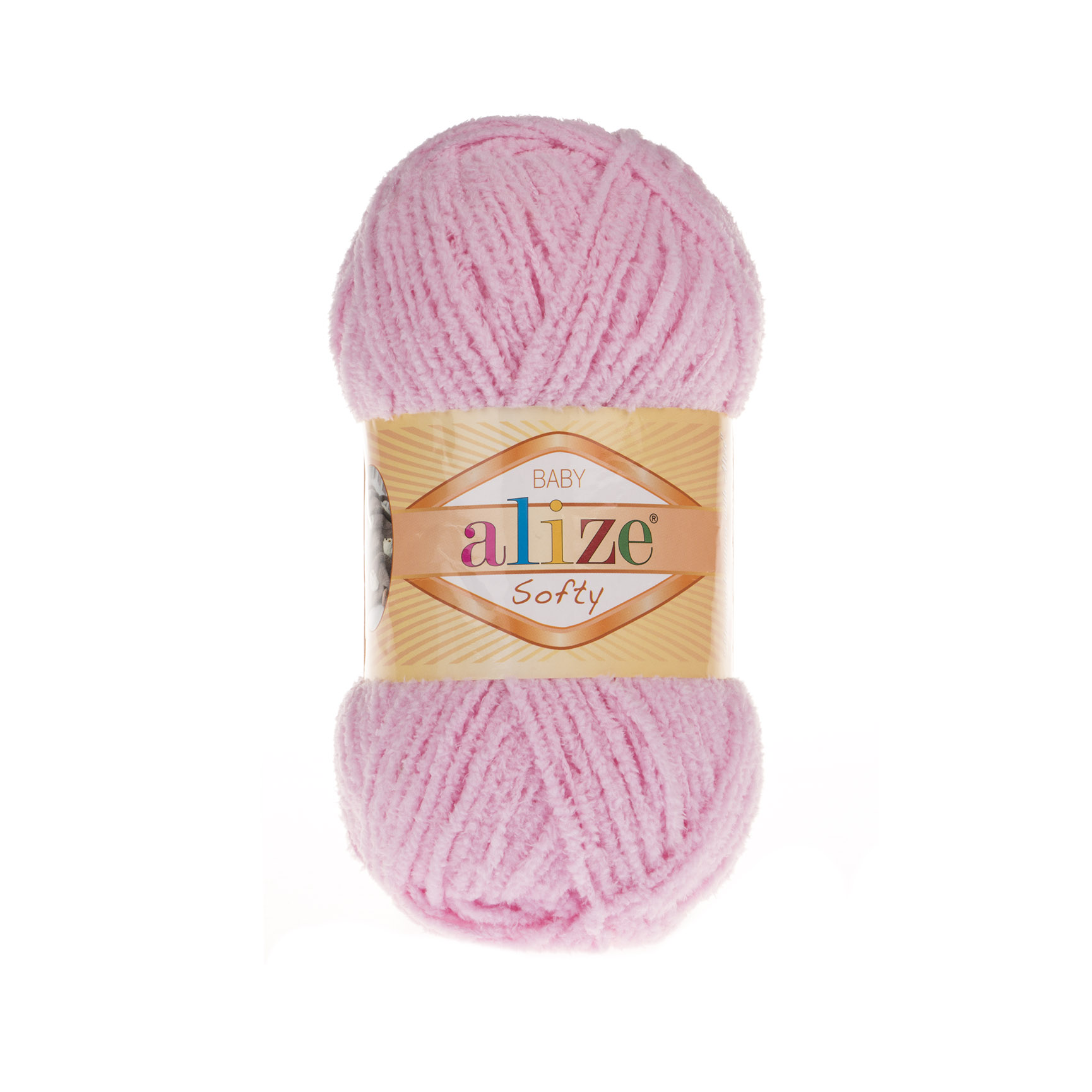 Пряжа Alize "Softy baby" (250гр) цв.185 розовый