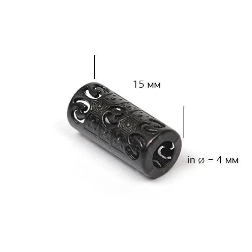 Наконечник металлический TC20 15мм (20шт) цв.чёрный  