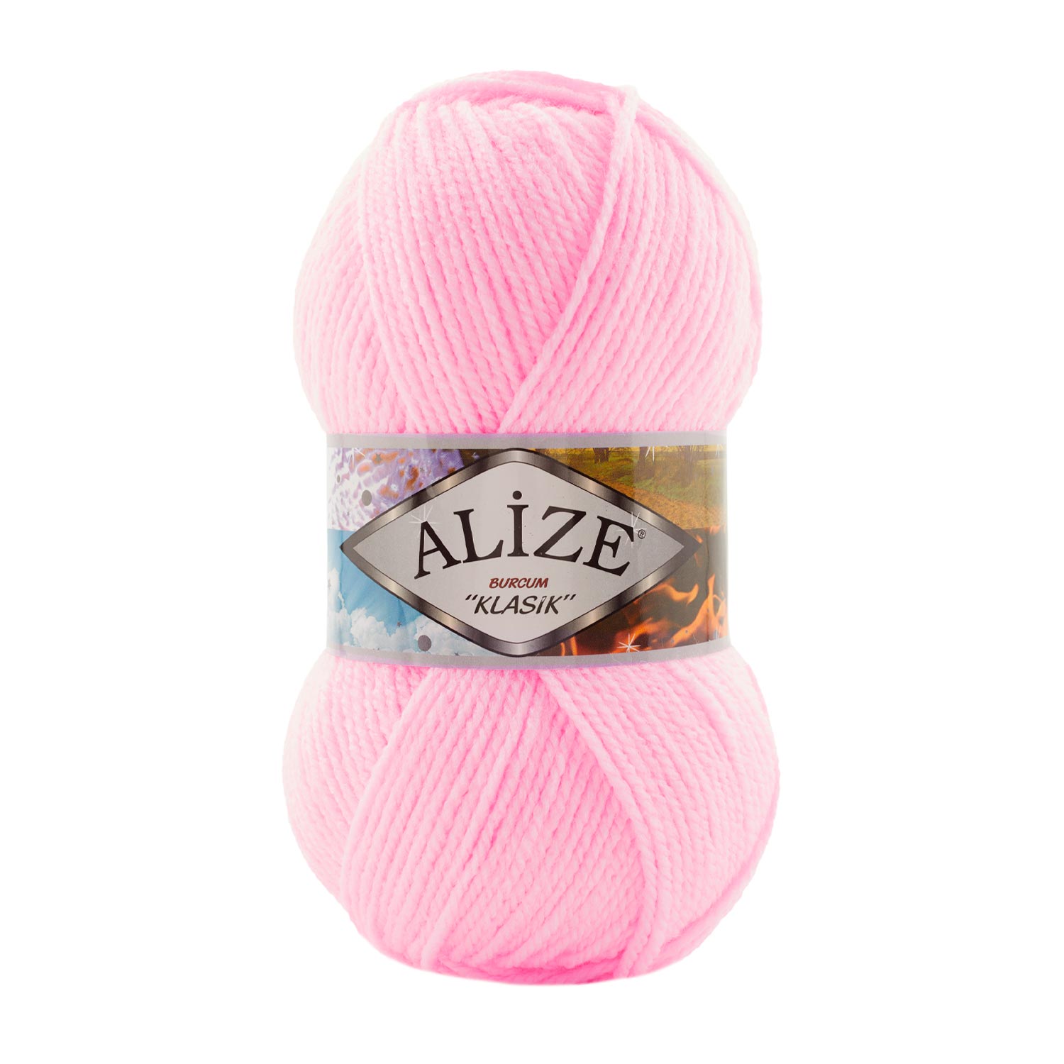 Пряжа Alize "Burcum Klasik" (100гр) цв.185 бубль гум 