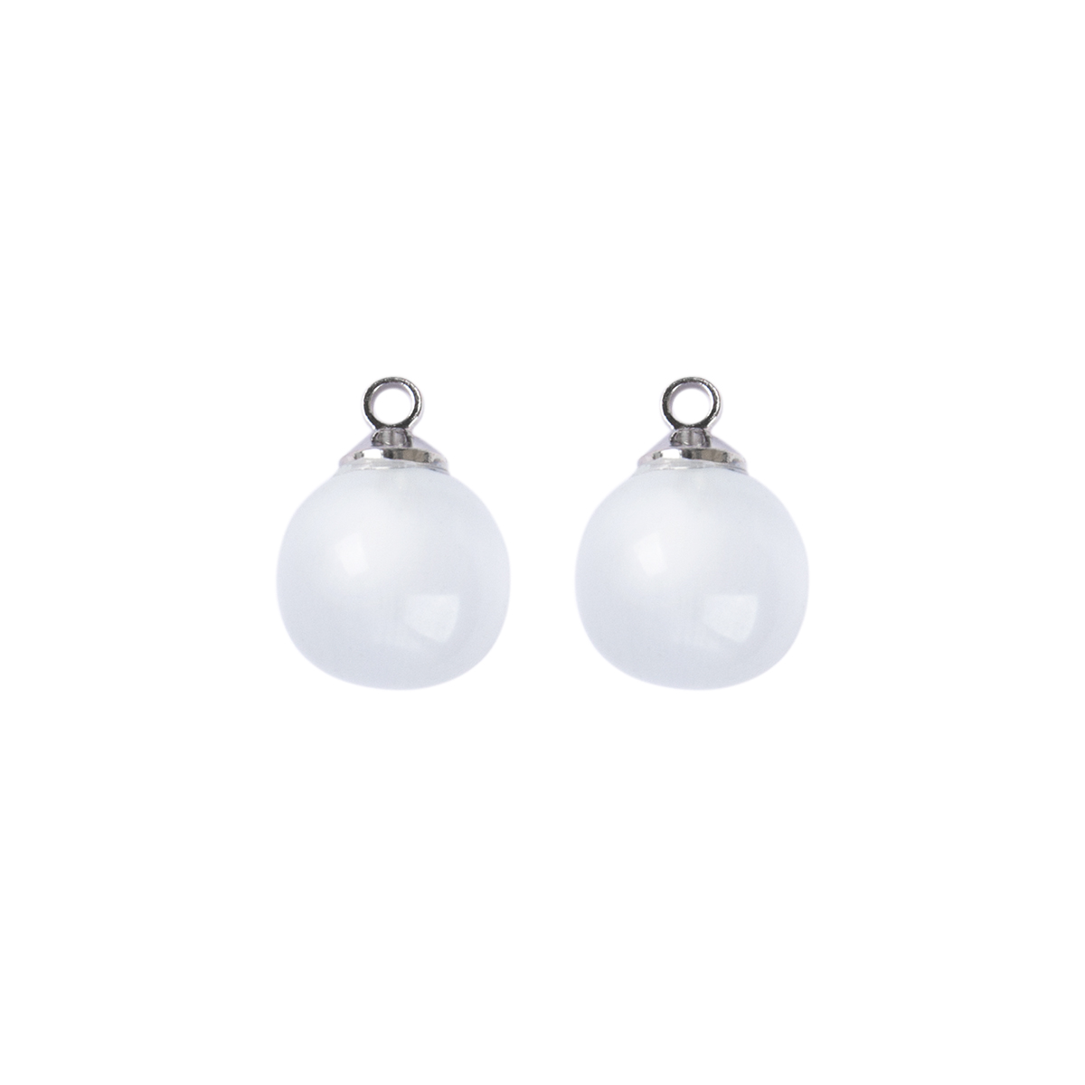 Подвеска металл "Zlatka" JCBH-12 "Шар" 8*11мм (2шт) цв.01 