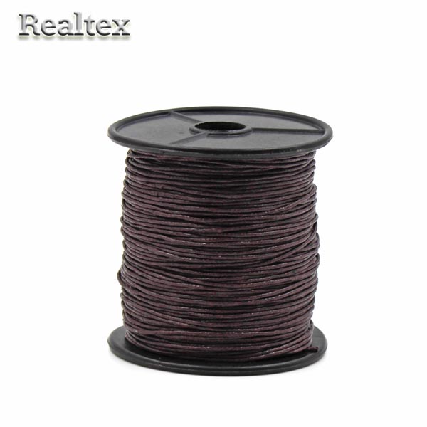  Шнур вощеный Реалтекс 1мм цв.304 коричневый