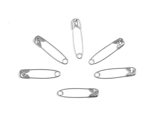 Булавки английские RS №000 (1000шт) цв.никель