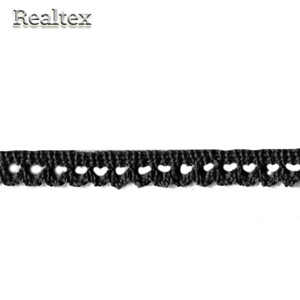 Кружево вязаное  12мм 12.01.086 цв.26 черный