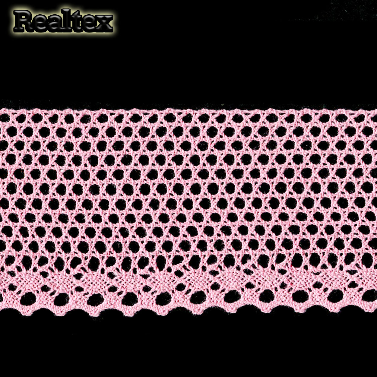 Кружево вязаное  80мм 80.01.145 (25м) цв.11 св.розовый