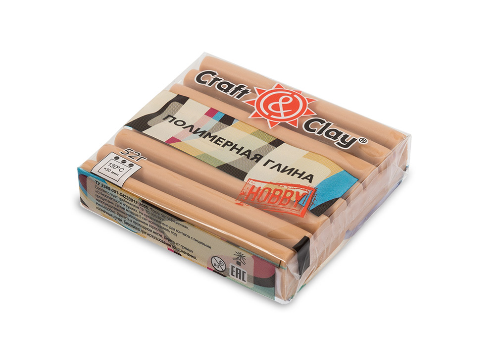 Полимерная глина CCH "Craft&Clay" (52гр) цв.1057 карамель