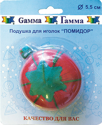 Игольница "Помидор" ТОМ-5,5см Гамма в блистере