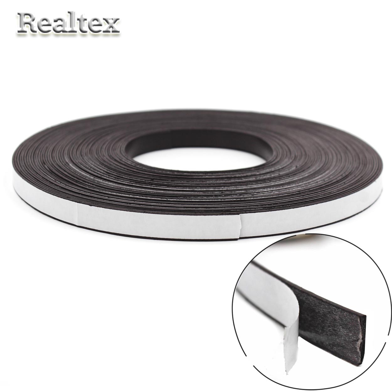 Магнитный винил Realtex с клеевым слоем толщ.1,5мм дл.30,5м ш.1,3см 