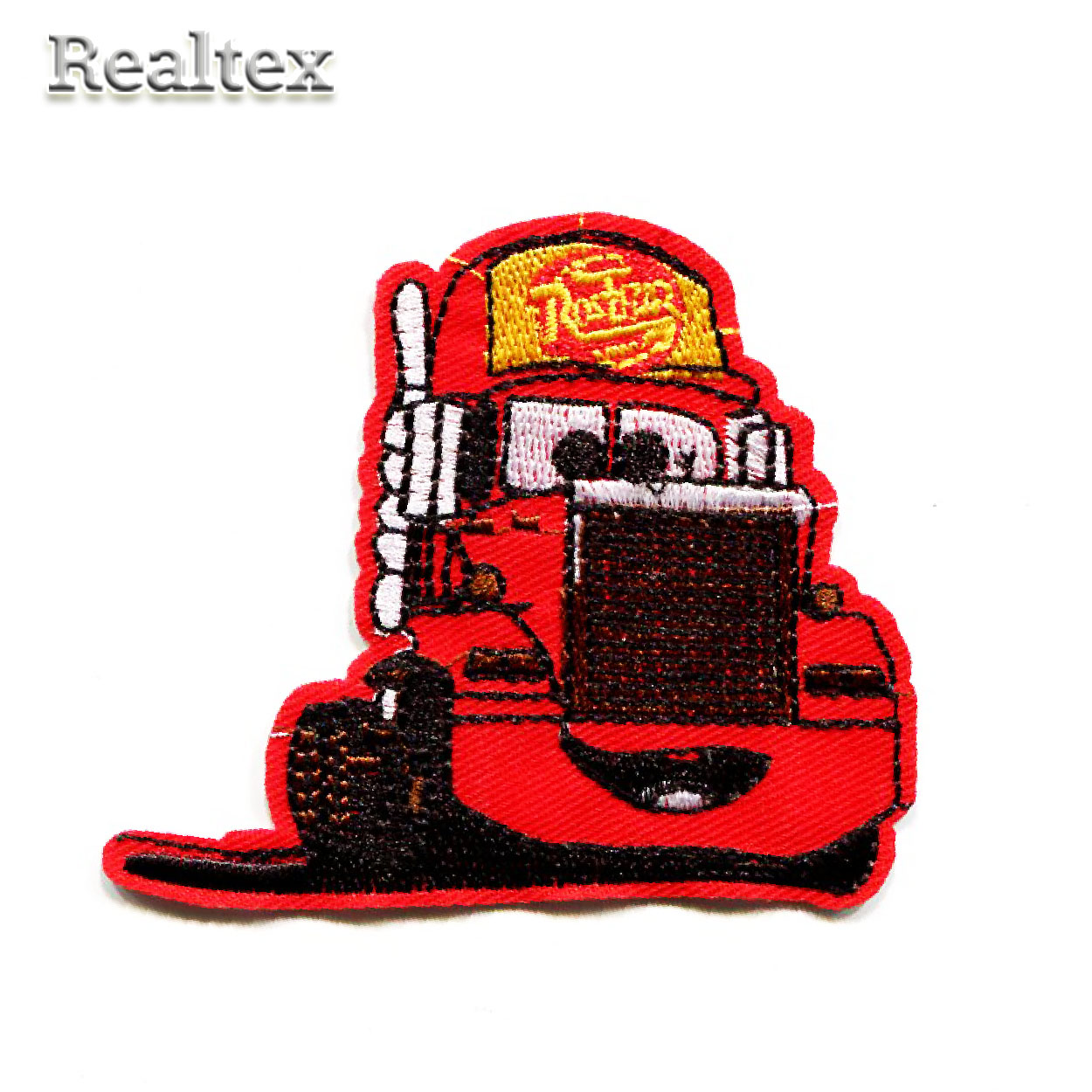  Термоаппликации детские Реалтекс RT-137 "Машина трэк" цв.красный