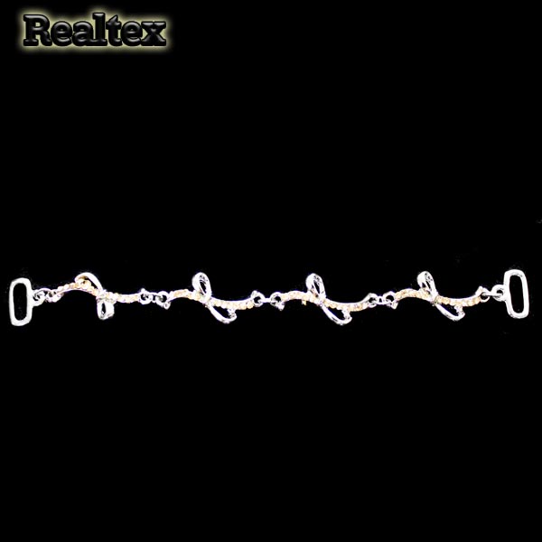 Украшение Реалтекс пришивное со стразами R-3742 цв.серебро