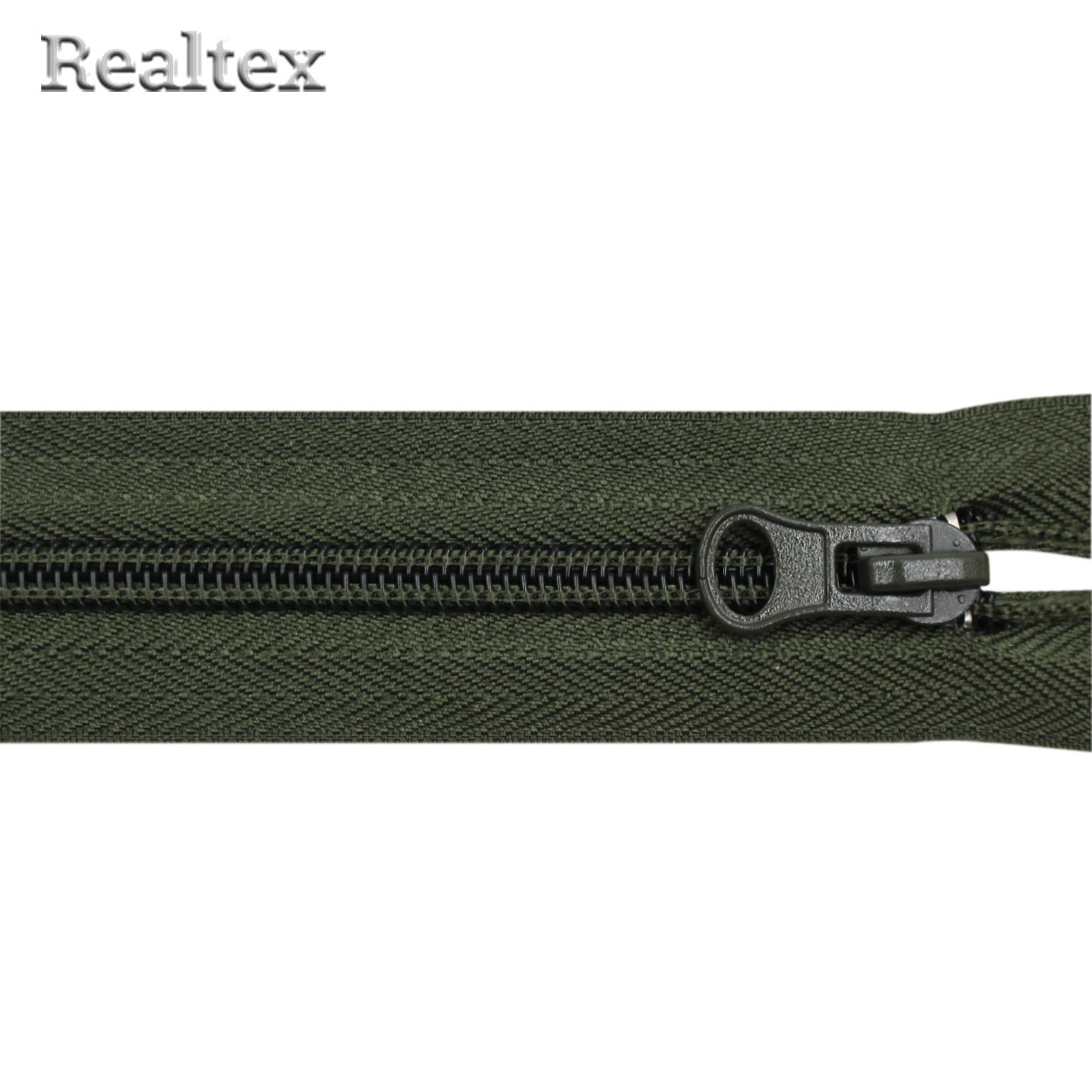 Молния витая Т.5 40см разъемная цв.327С оливковый