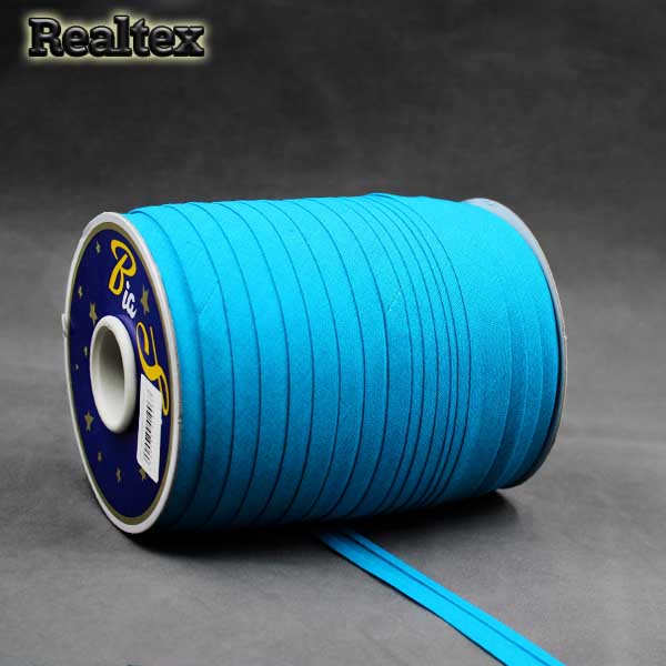 Косая бейка Х/Б 15мм цв.7081 бирюзовый