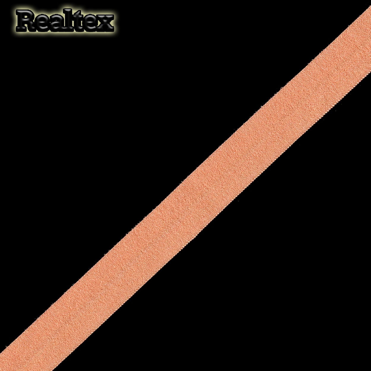 Косая бейка стрейч матовая 15мм (50м) цв.F155 персиковый