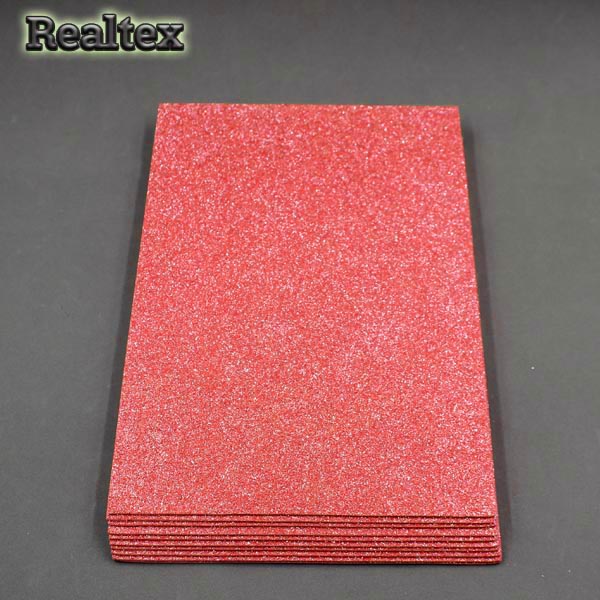 Фоамиран глиттерный Realtex 2мм цв.R03 темно-оранжевый