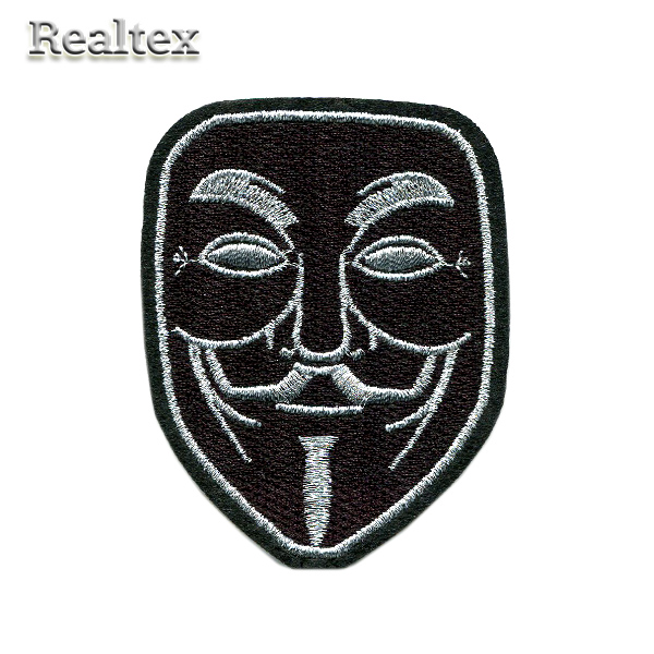  Термоаппликации Realtex S-4500 "Маска" цв.черный/серебро