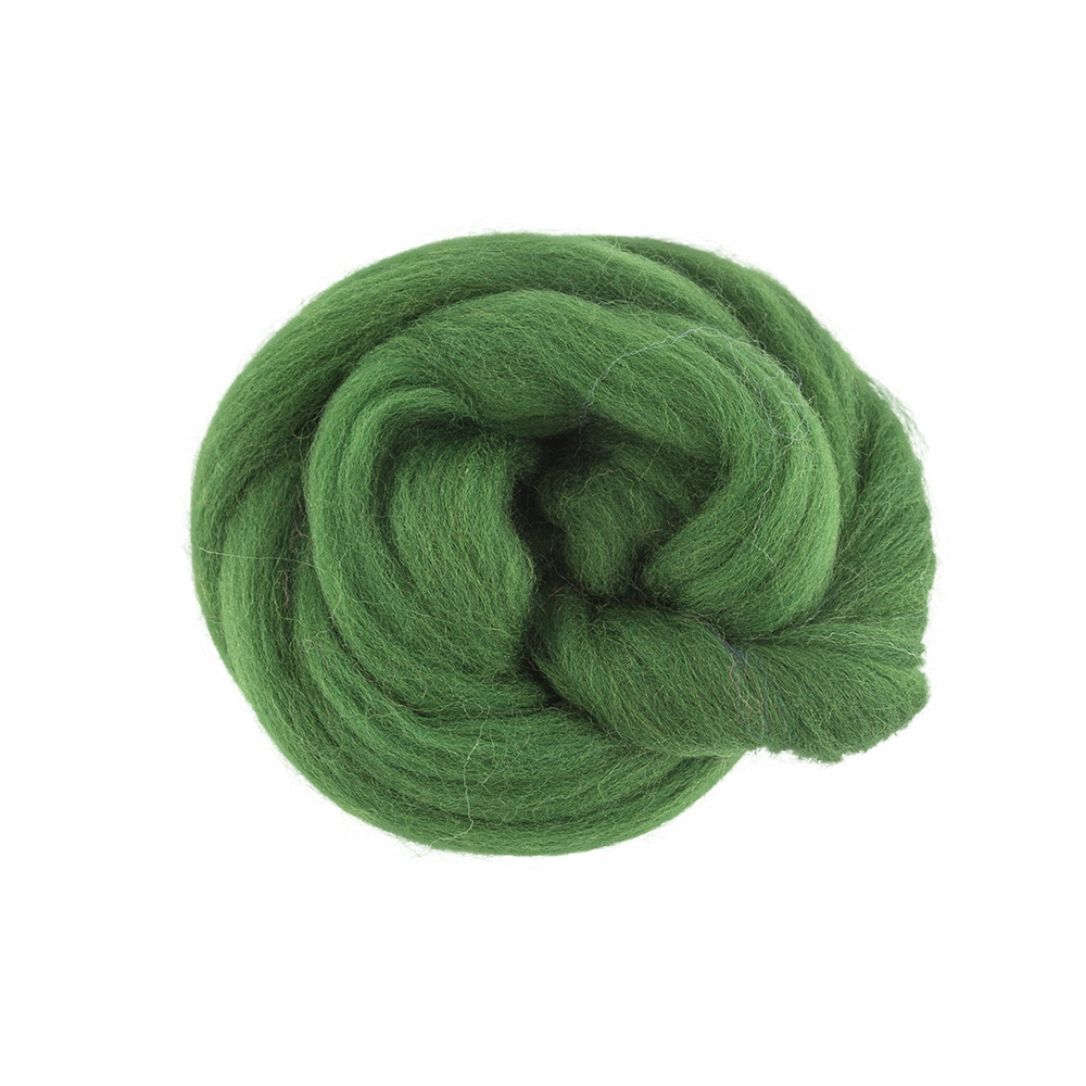 Шерсть для валяния TFS-050 полутонкая (50гр) цв.1362 киви