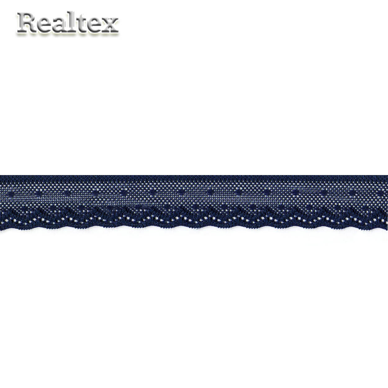 Кружево стрейч  25мм TBY 8028 цв.S919 синий сапфир