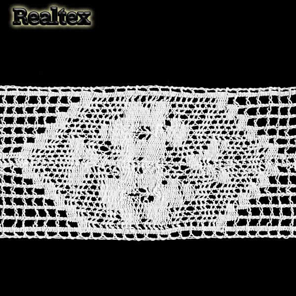 Кружево вязаное 125мм 125.01.067 цв.01 белый