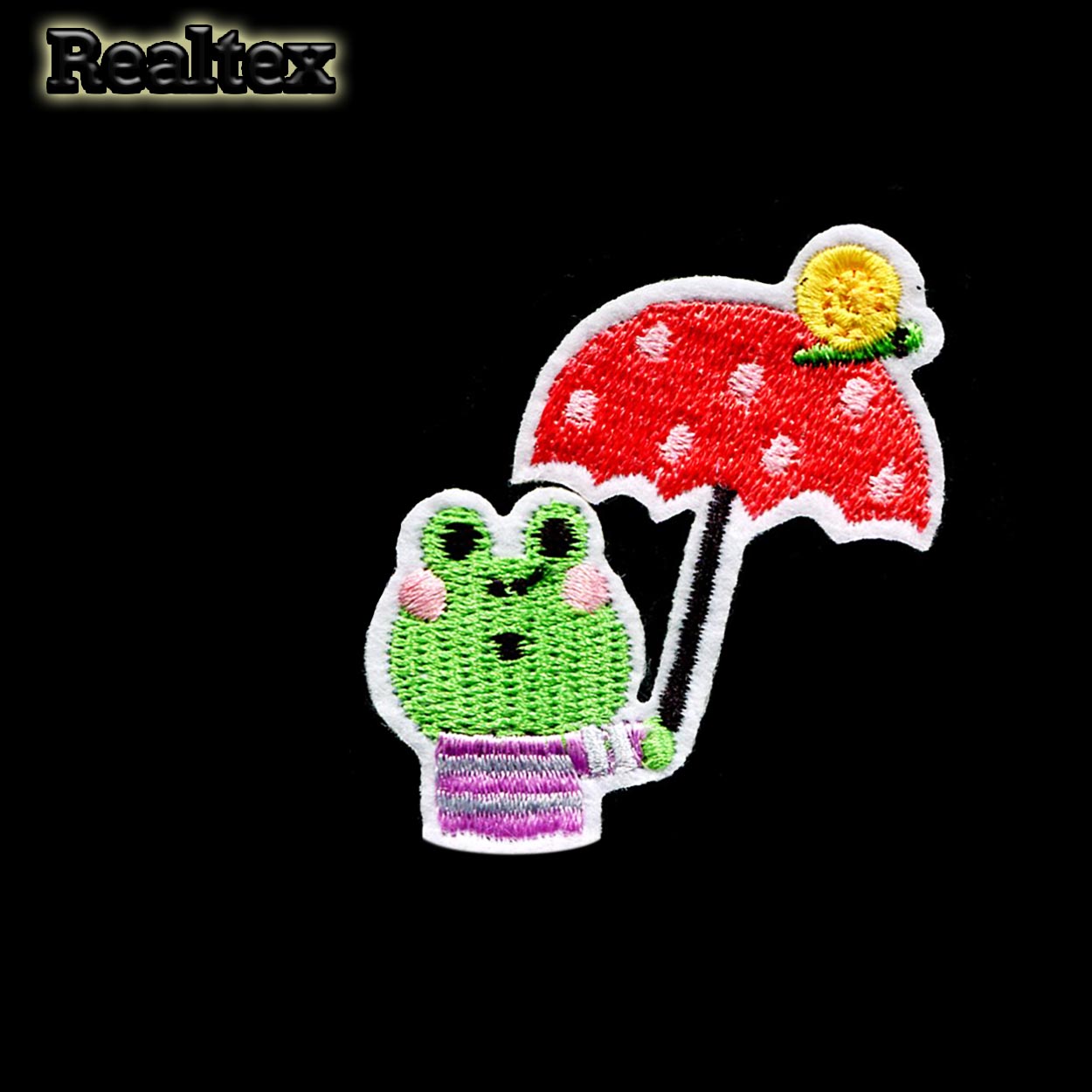  Термоаппликации детские Реалтекс R-3087 "Лягушонок с зонтиком" 