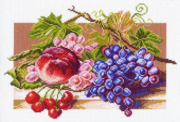 Рисунок на канве МП №1178 "Солнечные плоды" 28х37см