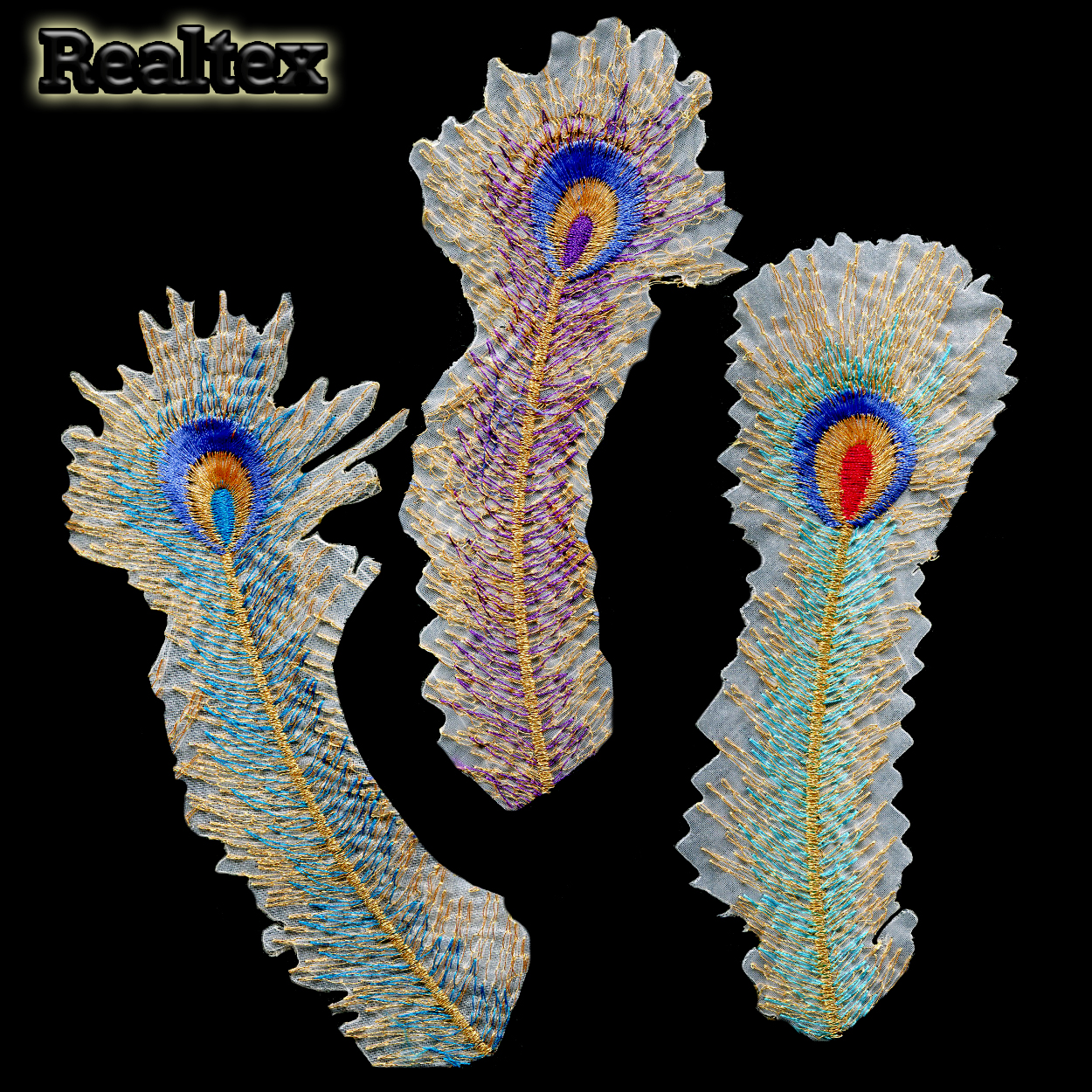 Термоаппликации R-5 "Перо" цв.mix