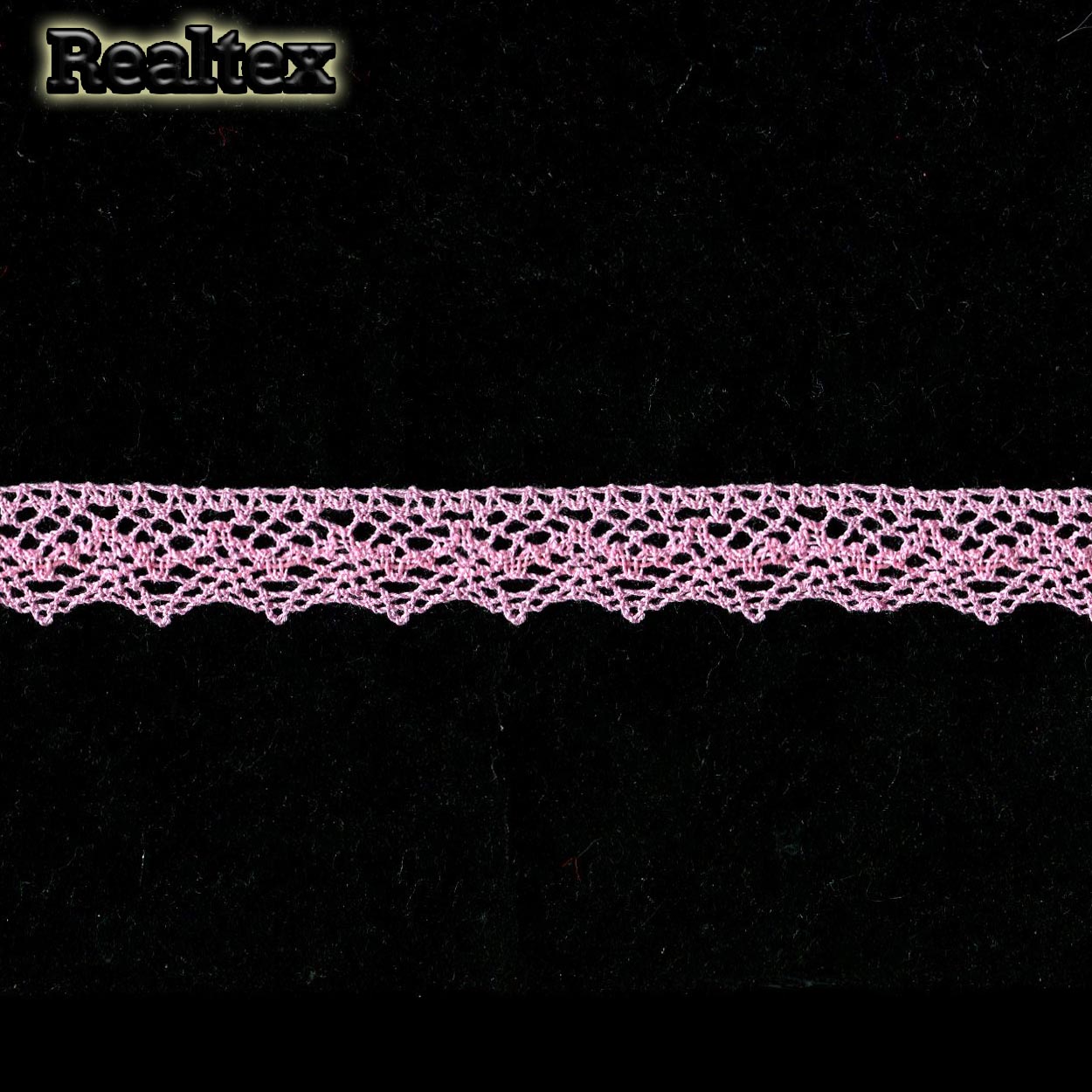 Кружево вязаное  22мм 22.01.166 цв.11 св.розовый