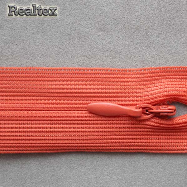  Молния потайная Т.3 20см цв.160 красно-оранжевый 